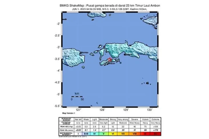 Gempa M5,5 di Ambon...