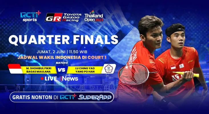 Jadwal dan Link Live...