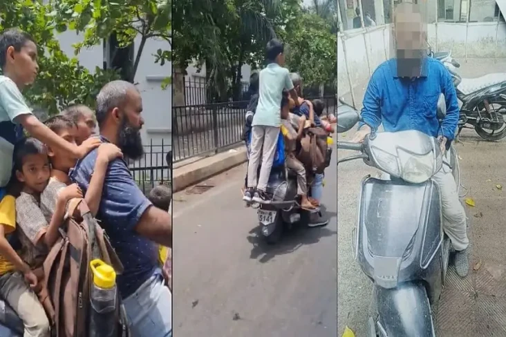 Bawa 7 Anak Sekaligus...