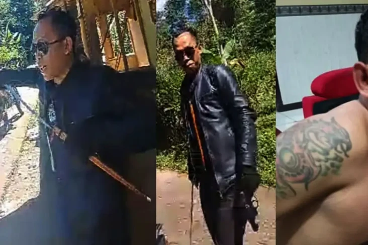 Viral! Gunakan Badik...