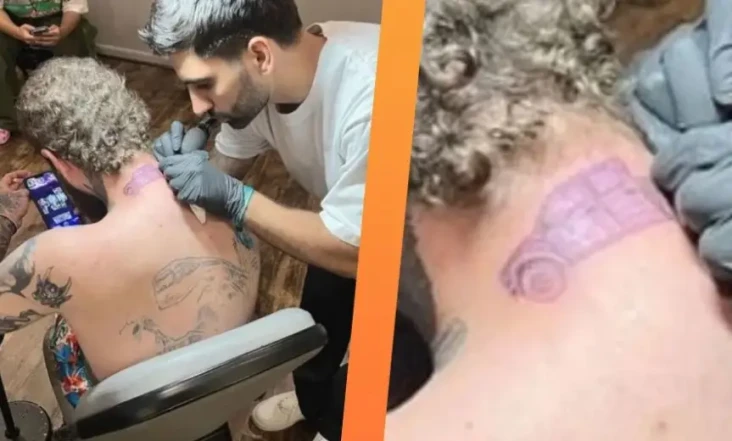 Rapper Post Malone Tato...