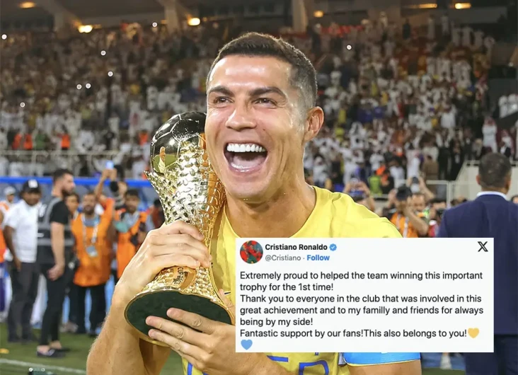 Ronaldo Tulis Pesan...
