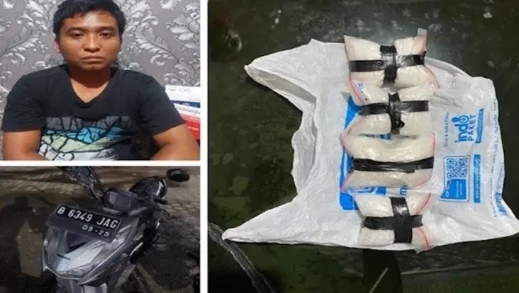 Simpan Sabu di Jok Motor,...