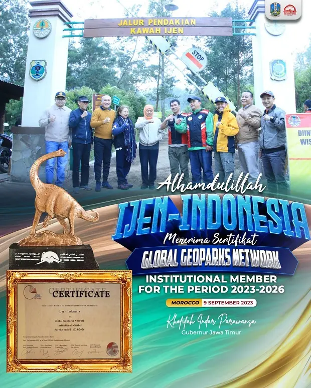 Geopark Ijen Dikukuhkan...