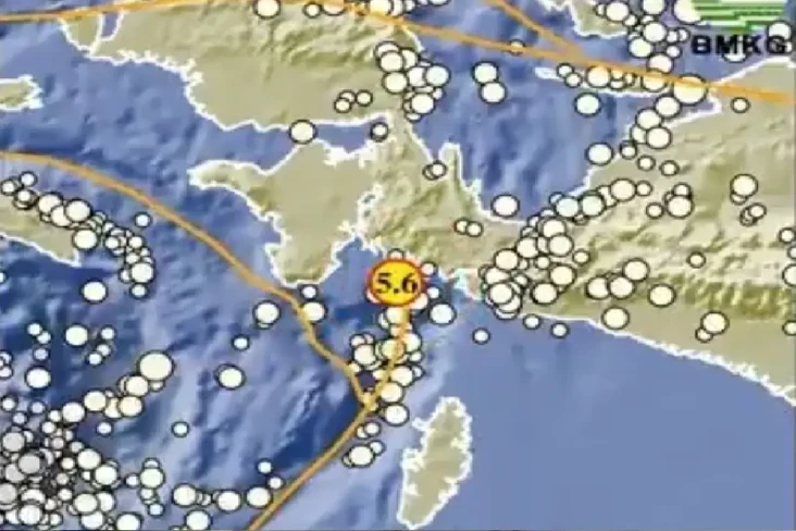 Baru Saja, Gempa Berkekuatan...