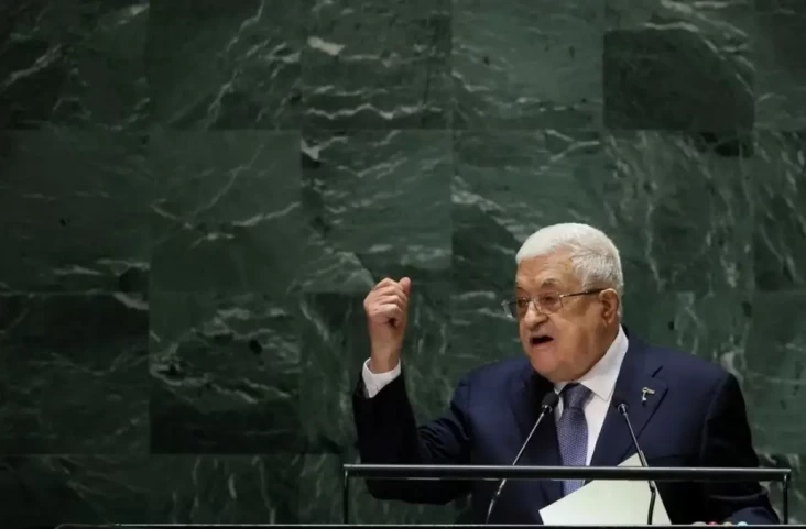 Presiden Mahmoud Abbas...