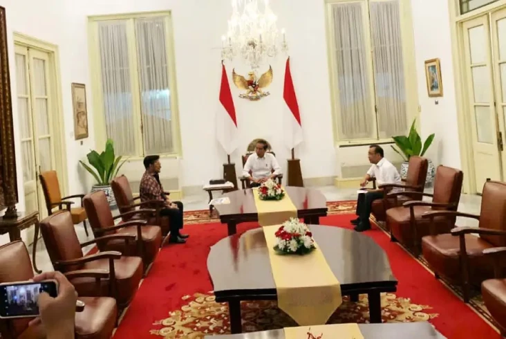 Potret Pertemuan Presiden...