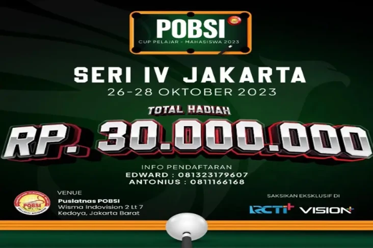 POBSI Cup Pelajar-Mahasiswa...