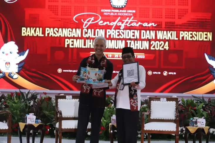 Ganjar dan Mahfud MD...