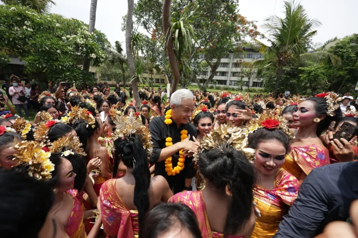 Tiba di Bali, Ganjar...