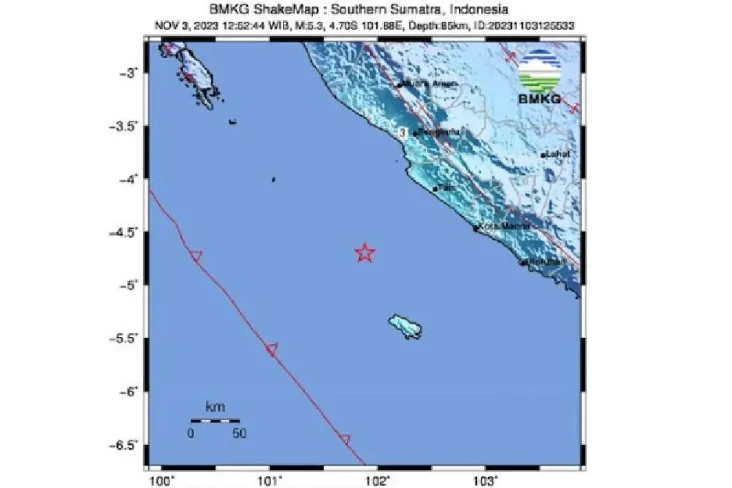 Gempa Magnitudo 5,2...