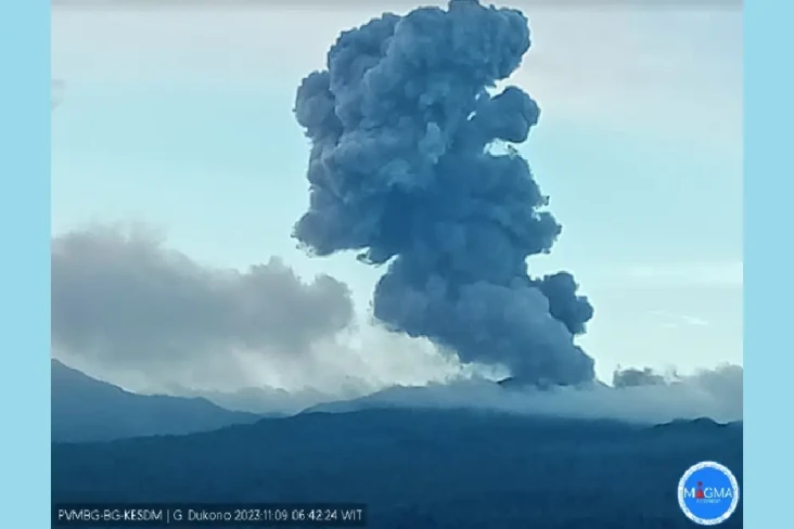 Gunung Dukono Erupsi,...