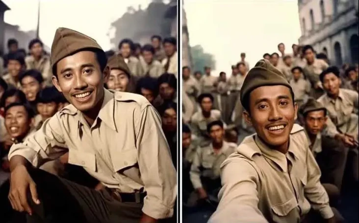 Wajah Bung Tomo Sedang...
