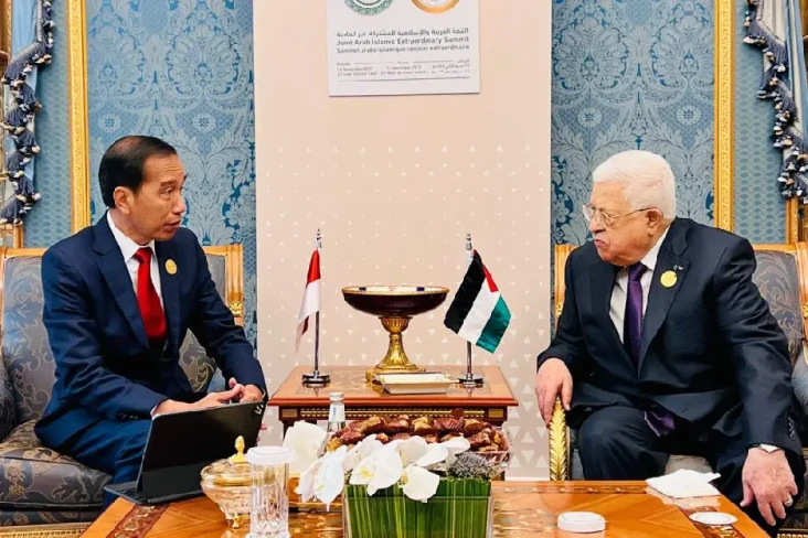 Bertemu Mahmoud Abbas...