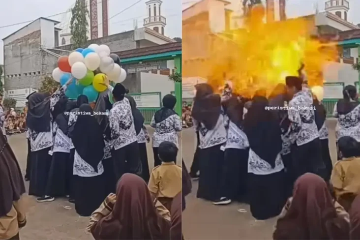 Balon Gas Meledak saat...