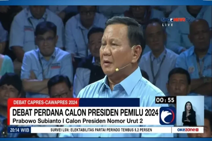 Debat Perdana Capres...