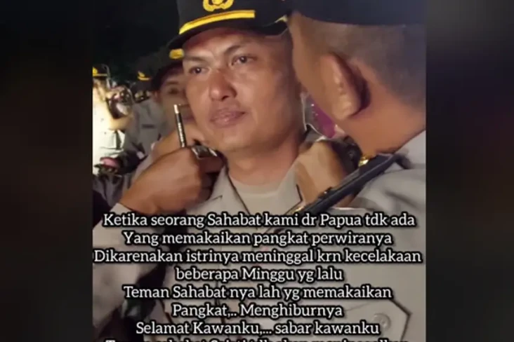 Viral! Momen Sedih Perwira...