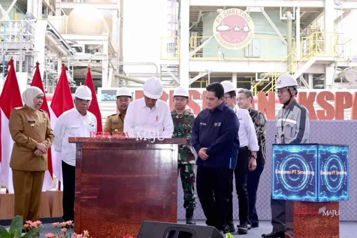 Diresmikan Jokowi, Smelter...