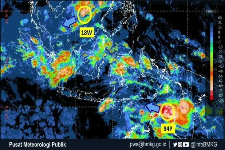 Dua Bibit Siklon Tropis...