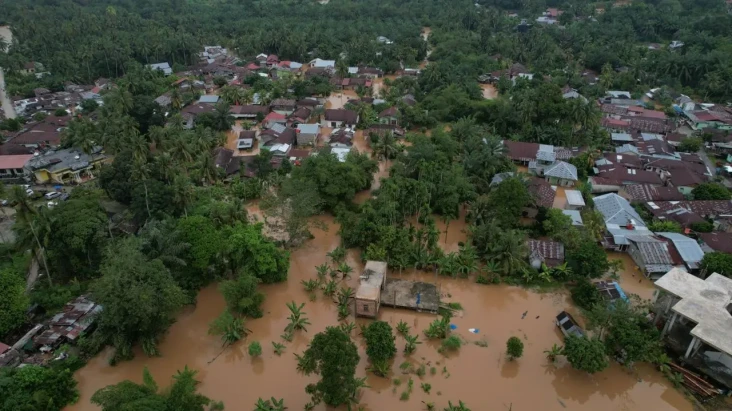 Banjir di Rokan Hulu...