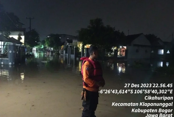 Banjir di Klapanunggal...