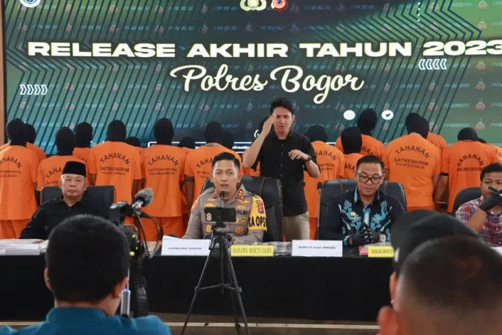 10 Anggota Polres Bogor...