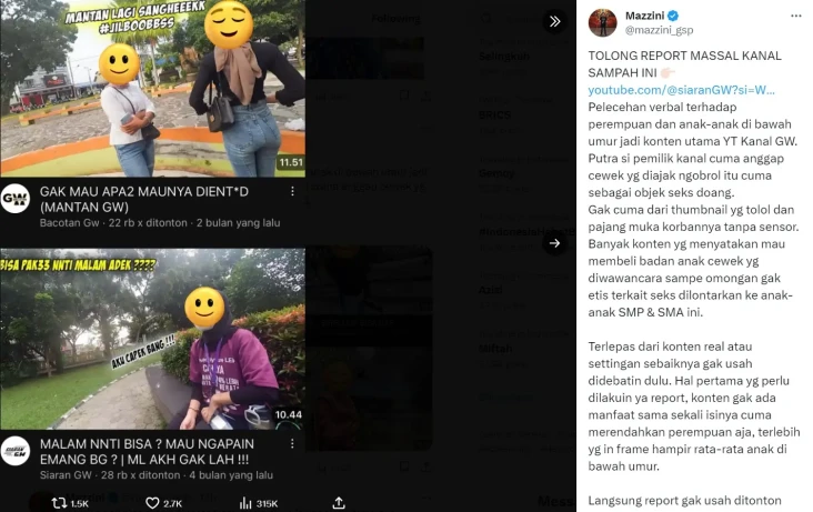Warganet Minta YouTube...