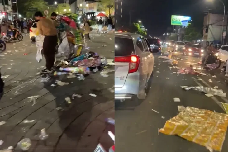 Viral! Tugu Jogja Penuh...