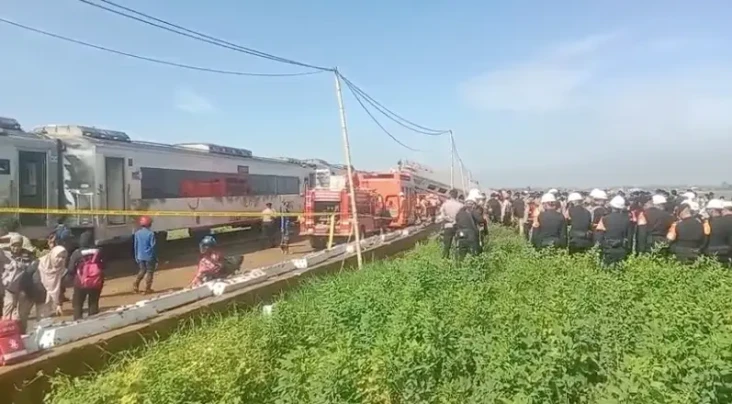 Tabrakan Kereta di Cicalengka...