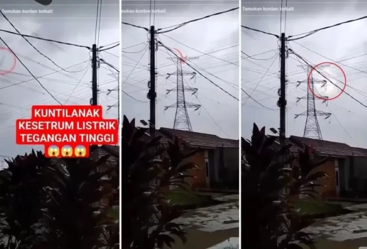 Nangkring di Tiang Sutet,...