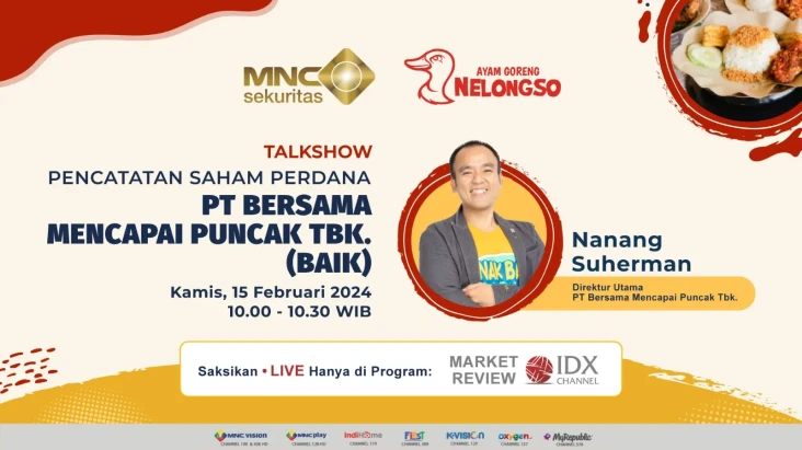 BAIK Melantai di Bursa,...