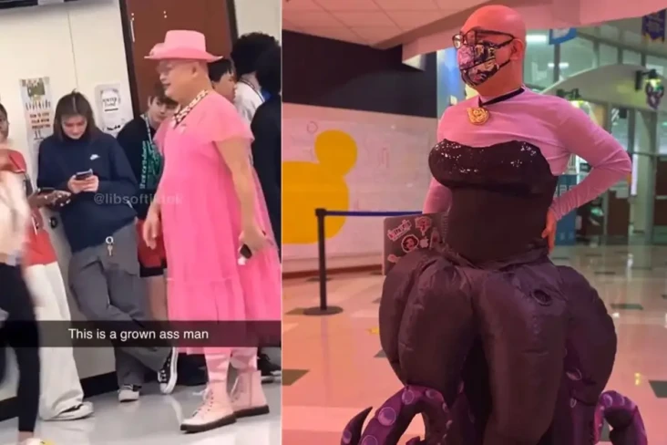 Viral! Pakai Baju Nyentrik,...