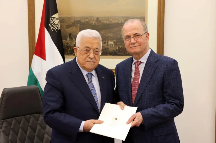 Presiden Palestina Mahmoud...