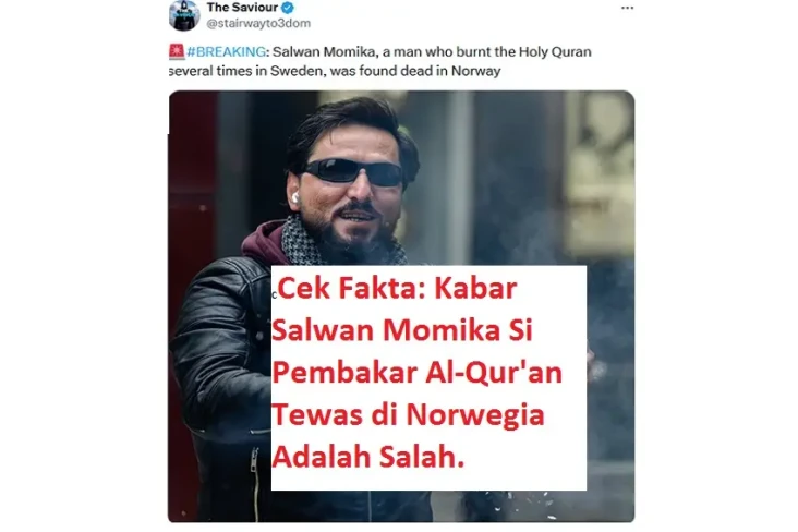 Cek Fakta: Salwan Momika...