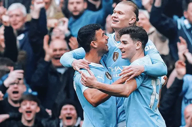 Hasil Man City vs Luton...