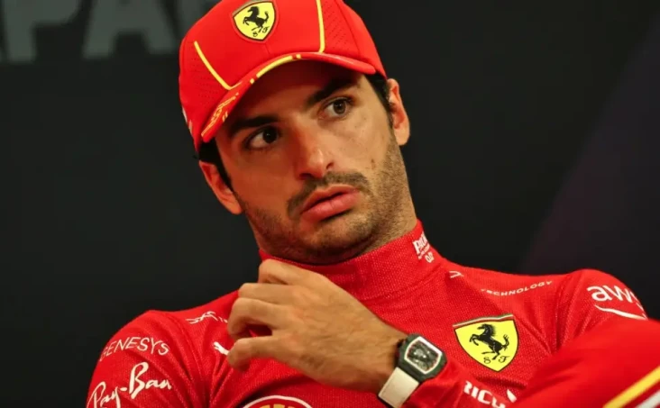Pembalap Ferrari Carlos...