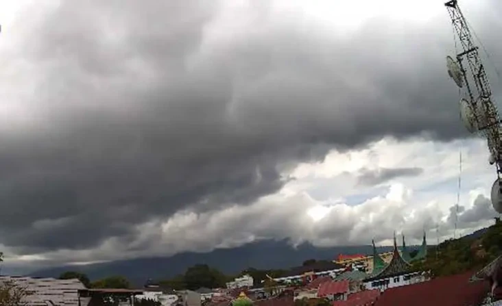 Gunung Marapi di Sumatera...