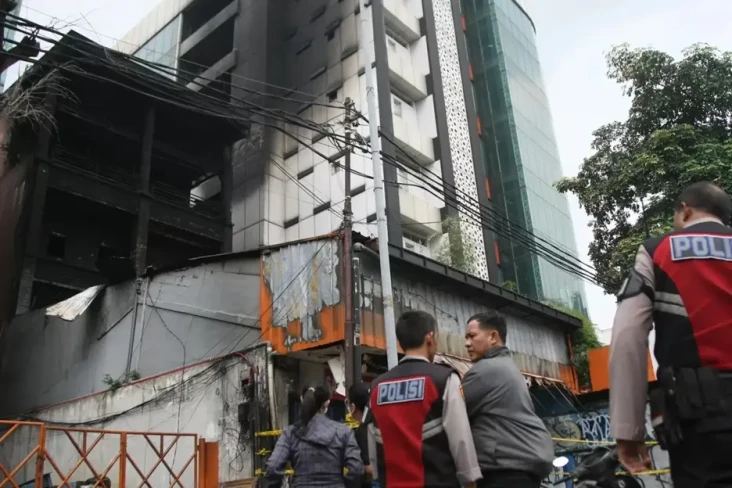 Polisi Olah TKP Penyebab...