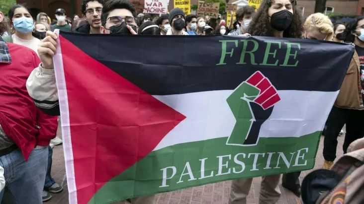 Protes Mahasiswa Pro-Palestina...