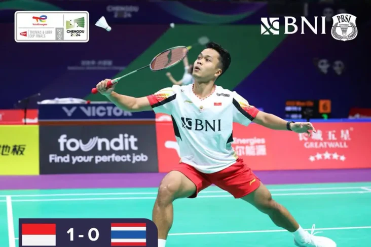 Hasil Piala Thomas 2024:...