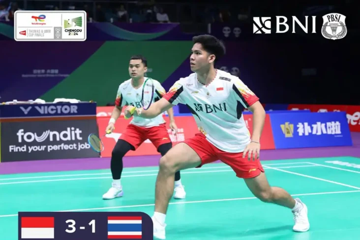 Hasil Piala Thomas 2024:...