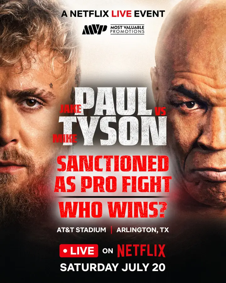 Mike Tyson vs Jake Paul...