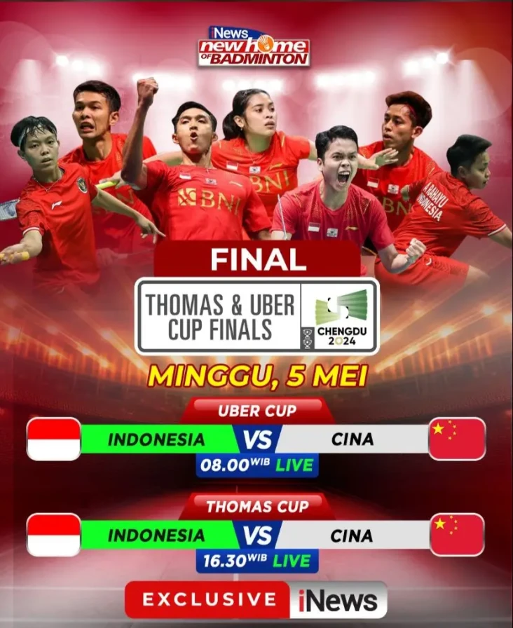 Jadwal Piala Thomas...