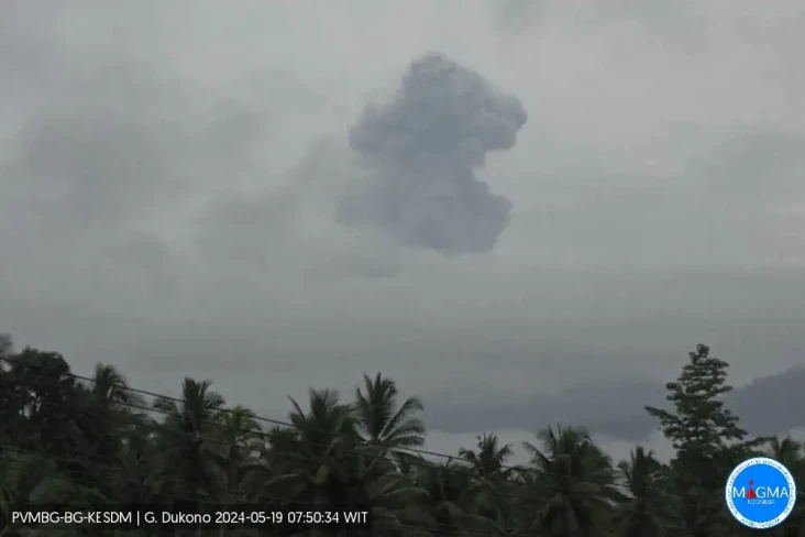Gunung Dukono Erupsi...