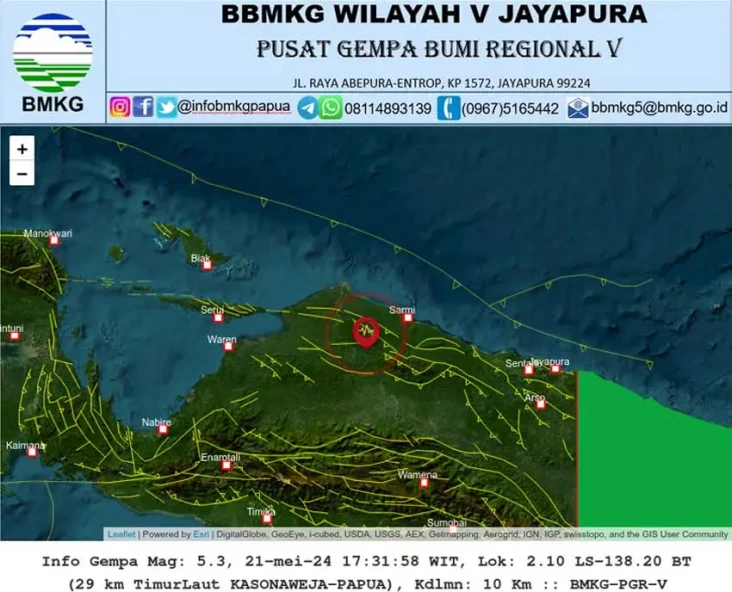 Gempa Bumi Magnitudo...
