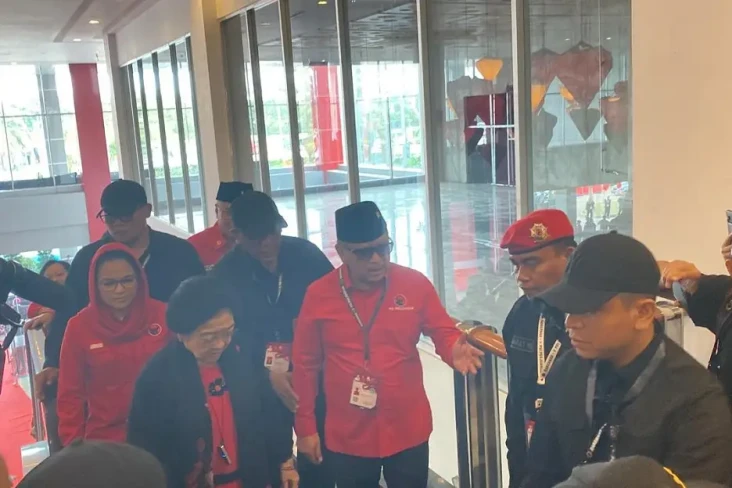 Megawati Tiba di Lokasi...