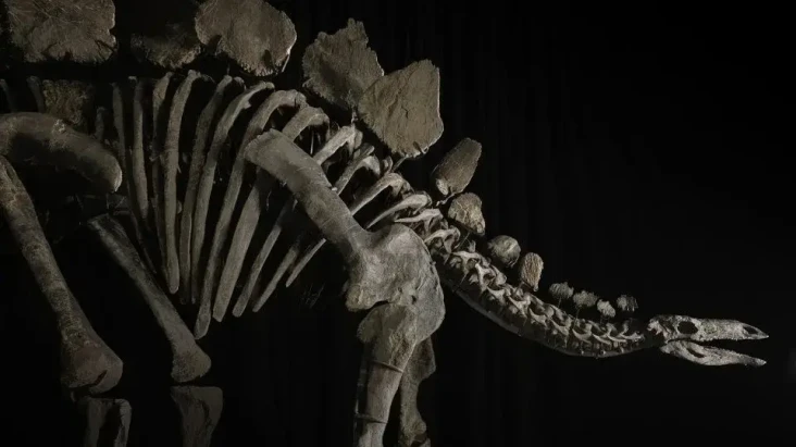 Fosil Stegosaurus Hampir...