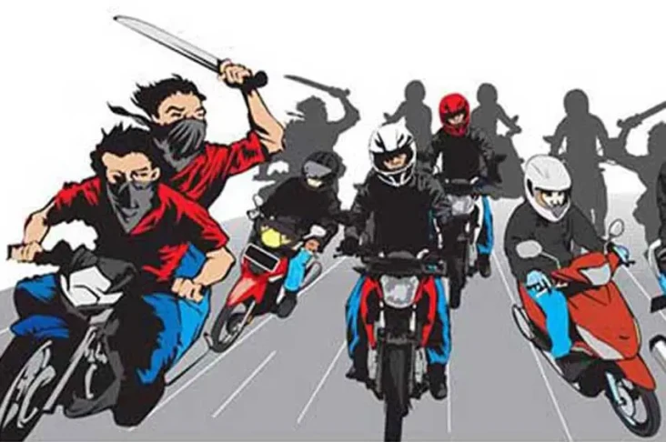 Sadis, Geng Motor Bacok...