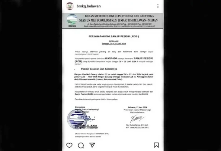 BMKG Keluarkan Peringatan...