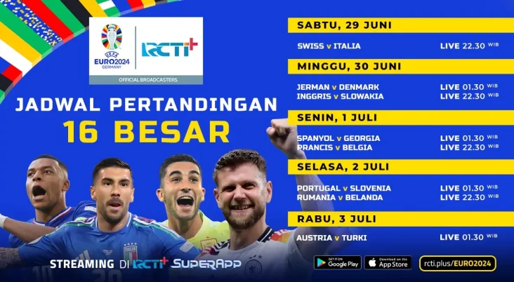 Jadwal Babak 16 Besar...